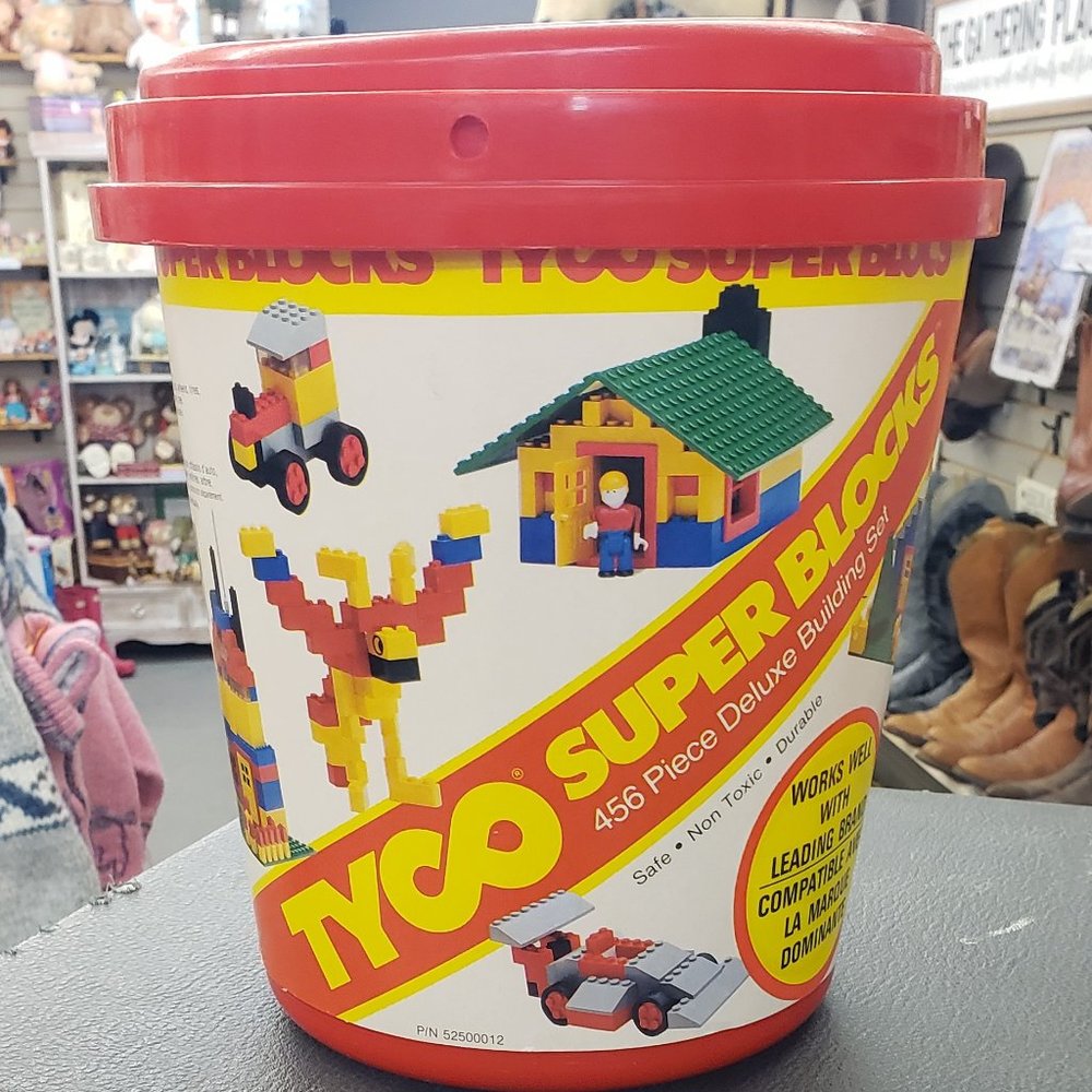 Vintage 1984 Tyco Super Blocks building set